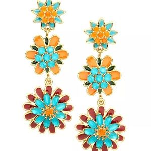 Kate Spade Bold Blooms Drop Earrings